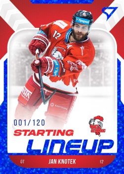 Jan Knotek Olomouc Tipsport ELH 2022/23 SportZoo 2. serie Starting LINEUP 1st PERIOD /120 #SL-59